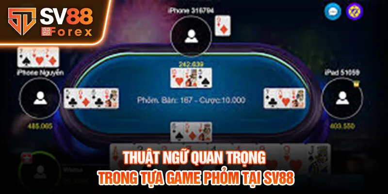 Thuật ngữ quan trọng trong tựa game phỏm tại Sv88